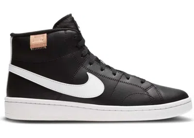 Pre-owned Nike Court Royale 2 Mid (women's) Sneakers In Black/white