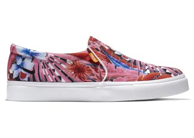 Pre-owned Nike Court Royale Ac Slipon (women's) Sneakers In Laser Fuchsia/white/game Royal In Multi