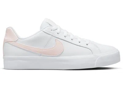 Pre-owned Nike Court Royale Ac (women's) Sneakers In White/light Soft Pink