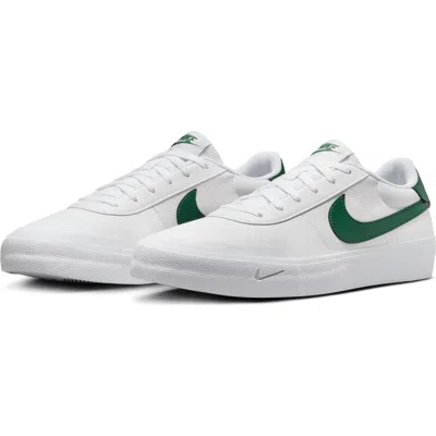 Nike Court Shot Low Top Sneaker In White/fir