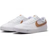 Nike Court Shot Low Top Sneaker In White/flax