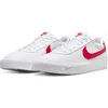 Nike Court Shot Low Top Sneaker In White/university Red