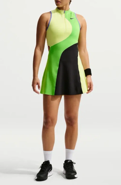 Nike Court Slam Dri-fit Tennis Dress In Green