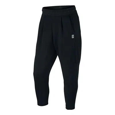 Nike Court Tennis Cropped Pants 'black' In Blue