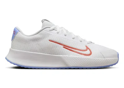 Pre-owned Nike Court Vapor Lite 2 (women's) Sneakers In White/royal Pulse/light Wild Mango