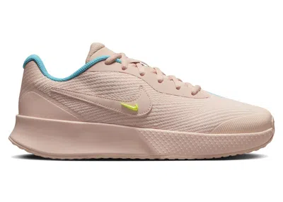 Pre-owned Nike Court Vapor Lite 3 Hc (women's) Sneakers In Washed Coral/volt/dusty Cactus