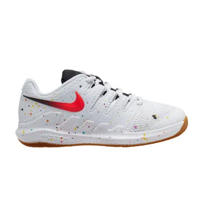 Pre-owned Nike Court Vapor X Gs 'splatter Paint' | White | Kid's Size 6