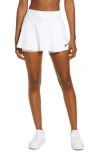 Nike Women's Court Dri-fit Victory Flouncy Tennis Skirt (plus Size) In White/black