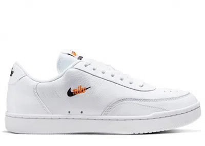 Pre-owned Nike Court Vintage Premium (women's) Sneakers In White/total Orange/black