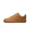 Nike Court Vision Low Shoes In Flax/flax/wheat Twine