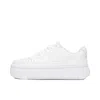 Nike Court Vision Alta Leather Platform Sneakers In Triple White In White/white