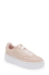 Nike Court Vision Alta Platform Sneaker In Pink Oxford/pink Oxford-white