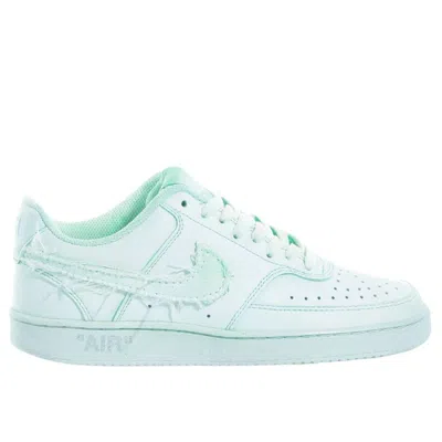 Nike Court Vision Green In White