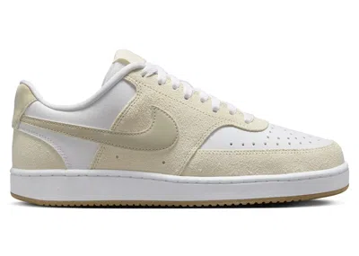 Pre-owned Nike Court Vision Low Light Orewood Brown (women's) Sneakers In Pale Ivory/white/gum Light Brown