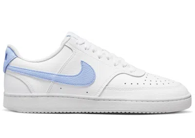 Pre-owned Nike Court Vision Low Lilac (women's) Sneakers In White/royal Tint/deep Royal Blue