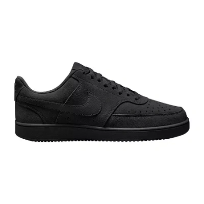 Nike Court Vision Low Mens Sneakers In Black