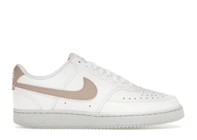 Pre-owned Nike Court Vision Low Next Nature Sail (women's) Sneakers In White/pink Oxford