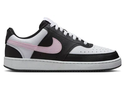 Pre-owned Nike Court Vision Low Next Nature (women's) Sneakers In Black/white/pink Foam In Multi