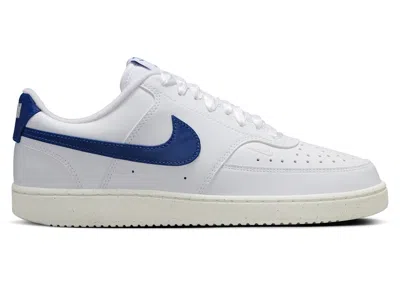 Pre-owned Nike Court Vision Low Next Nature (women's) Sneakers In White/sail/game Royal In Multi