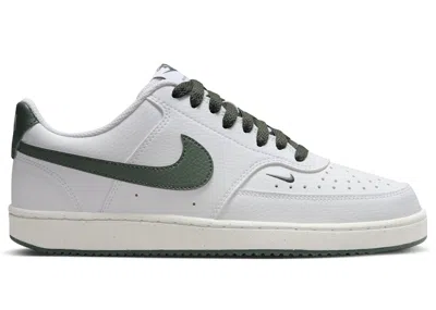 Pre-owned Nike Court Vision Low Next Nature (women's) Sneakers In White/vintage Green