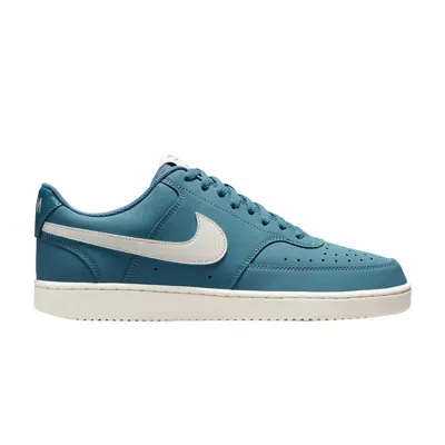 Pre-owned Nike Court Vision Low Premium 'smokey Blue' | Teal | Men's Size 14