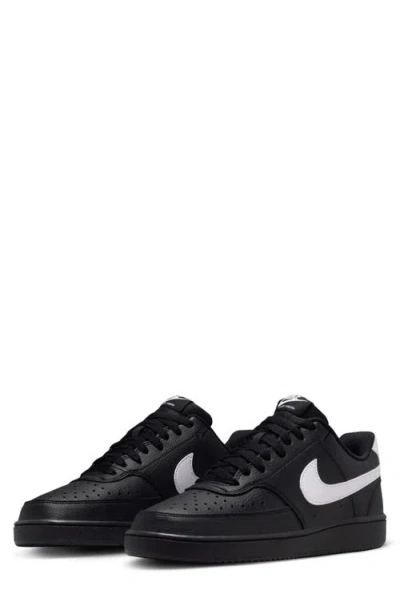 Nike Court Vision Low Sneaker In Black