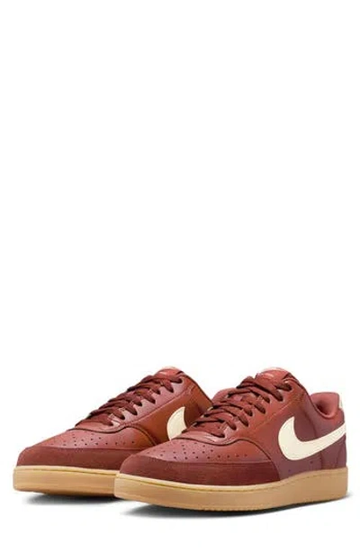 Nike Court Vision Low Sneaker In Brown