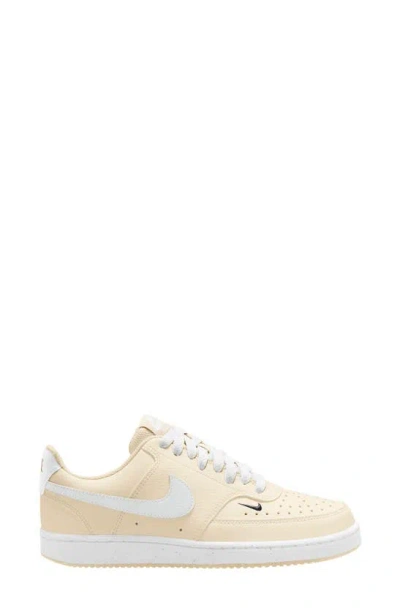 Nike Court Vision Low Sneaker In White/ Pale Ivory