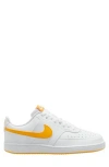 Nike Court Vision Low Sneaker In White/university Gold