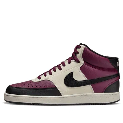 NIKE NIKE COURT VISION MID NEXT NATURE 'DARK BEETROOT'