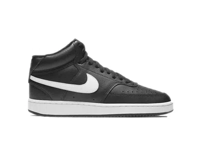 Pre-owned Nike Court Vision Mid (women's) Sneakers In Black/white