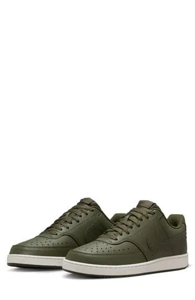 Nike Court Vision Next Nature Sneaker In Cargo Khaki/cargo Khaki/sail