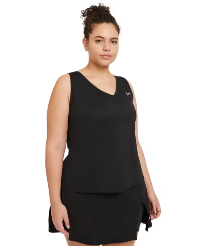 Nike Court Women's Victory Tennis Tank Top In Black,white