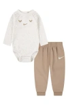 Nike Cozy Comfort Bodysuit & Joggers Set In Multi
