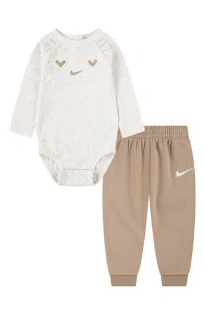 Nike Babies'  Cozy Comfort Bodysuit & Joggers Set In Multi