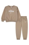 Nike Babies'  Cozy Comfort Pullover & Joggers Set In Neutral