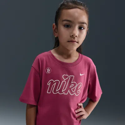 Nike Cozy Little Kids' T-shirt In Pink