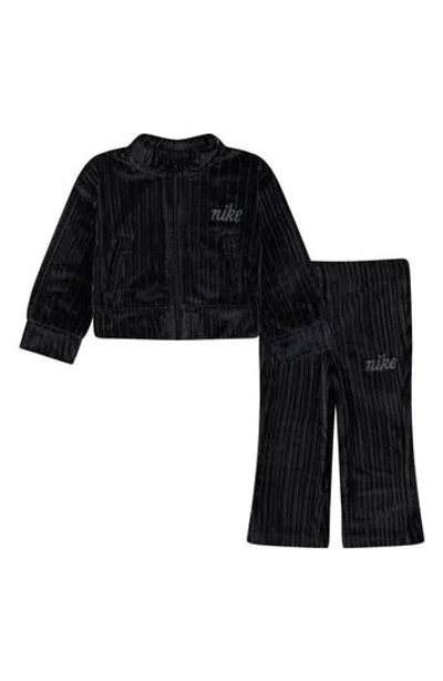 Nike Babies'  Cozy Rib Track Set In Black