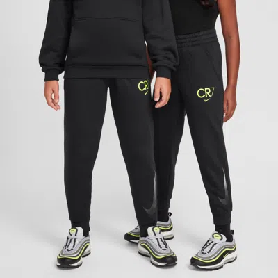 Nike Cr7 Club Fleece Big Kids' Soccer Jogger Pants In Black