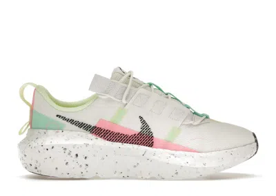 Pre-owned Nike Crater Impact (women's) Sneakers In Summit White/black/green Glow