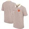 Nike Cream Clemson Tigers Solid Foundation Striped Performance Polo In White