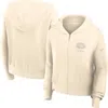 Nike Cream San Francisco 49ers Glory Cropped Full-zip Hoodie In White