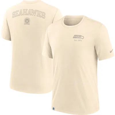 Nike Cream Seattle Seahawks Glory Tri-blend T-shirt In Nude