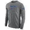 Nike Creighton  Men's College Long-sleeve T-shirt In Gray