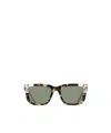 Nike Crescent Fall Square Frame Sunglasses In Green