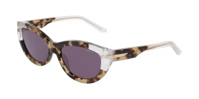 Nike Crescent Fawn Ih0918x 201 Women's Sunglasses Tortoiseshell Size 55 In Brown