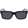 Nike Crescent I 54mm Rectangular Sunglasses In Black