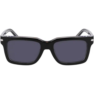 Nike Crescent I 54mm Rectangular Sunglasses In Black