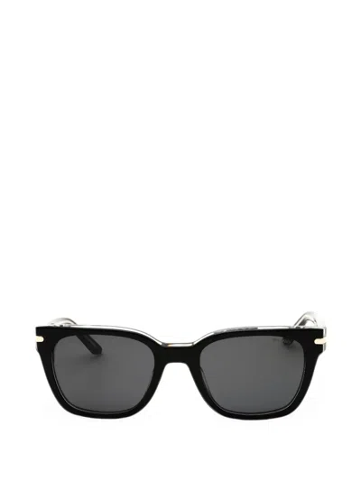Nike Crescent Ii N Rectangle-frame Sunglasses In Black