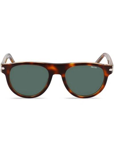 Nike Crescent Iii Round-frame Sunglasses In Brown